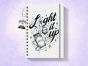 Diário de Leituras Cidade da Lua Crescente - Light it Up (Holográfico)