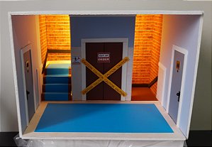 Quadro Cenário Miniatura The Big Bang Theory com Led