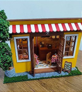 Quadro Cenário Miniatura Cantina Italiana