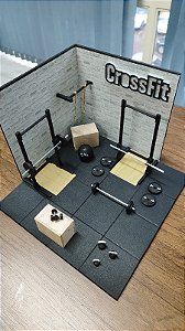 Quadro cénario miniatura academia de crossfit