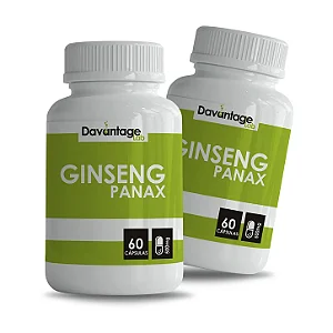 Kit 2 Potes de Ginseng Panax 500 mg – 120 Cápsulas