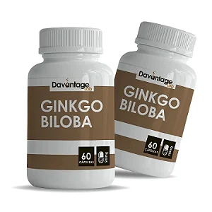 Kit 2 Potes de Ginkgo Biloba 500 mg – 120 Cápsulas