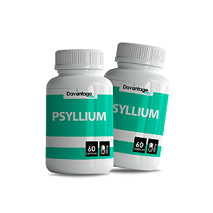 Kit 2 Potes Psyllium Cápsulas 500 mg | Fibras e Digestão
