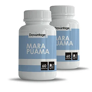 Kit 2 Potes Marapuama 500 mg – 120 Cápsulas