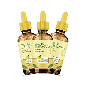 Kit 3 Frascos Óleo de Maracujá 30 ml – Prensado a Frio