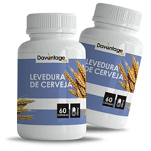 Kit 2 Potes Levedura de Cerveja 500 mg – 120 Cápsulas