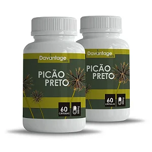 Kit 2 Potes Picão Preto 500 mg – 120 Cápsulas