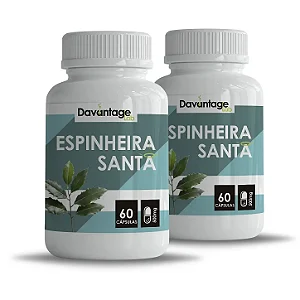 Kit 2 Potes de Espinheira Santa 500 mg – 120 Cápsulas