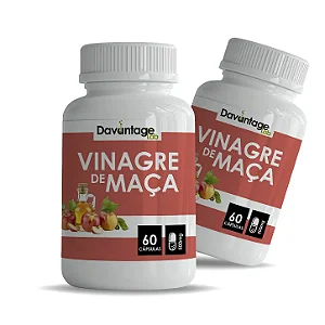 Kit 2 Potes Vinagre de Maçã 500 mg – 120 Cápsulas