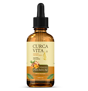 01 Frasco Curcumina Com Colágeno - Gotas 30ml Curcuvita