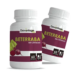 Kit Beterraba em Cápsulas 500 mg — 2 Potes | Davantage Lab