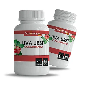 Kit 2 Potes Uva Ursi 500 mg – 120 Cápsulas