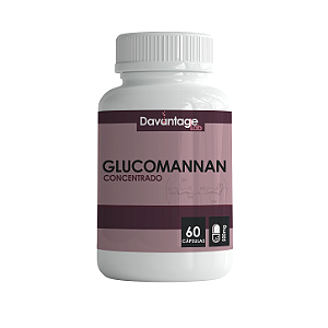 Glucomannan 500mg Puro | Inibidor de Apetite e Saciedade Natural - Davantage Lab