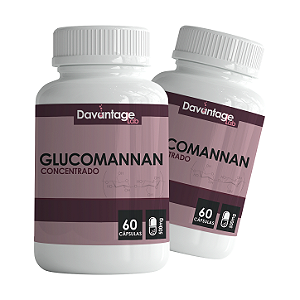 Kit 2 Glucomannan 500mg | Protocolo Controle de Apetite (Economia)