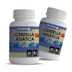 Kit 2 Centella Asiática 500mg | Suplementação Vascular e Pele (Economia)