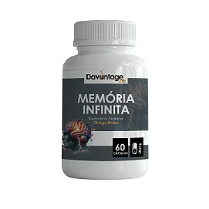 Memória Infinita – Ginkgo Biloba 500 mg – 60 Cápsulas