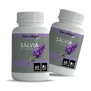 Kit 2 Potes Sálvia 500 mg – 120 Cápsulas