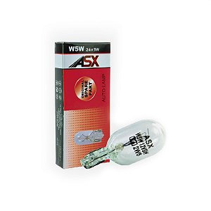 Kit 10 Lâmpadas esmagada T10 24V/5W - ASX