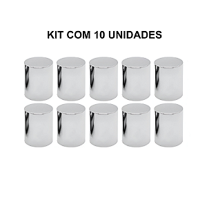 Kit 10 Capas de Porca Boliviana Cromada 27MM - BF