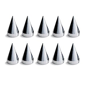 Kit 10 Capas de Porca Americana Cromada 27MM - BF