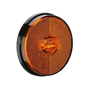 Lanterna Lateral LED Redonda - AMBAR - H37142