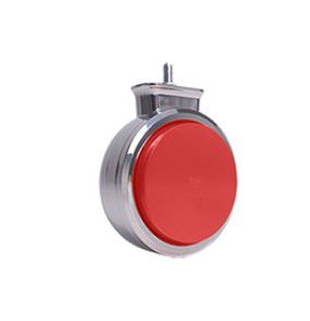 Lanterna Foguinho Bojuda Cromada Led 12/24V Vermelha - H3