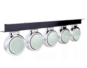 Kit 5 Lanternas Foguinho Cristal Led 12/24V Com Suporte - H3