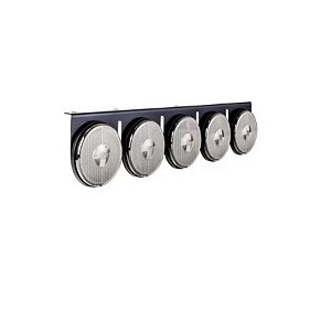 Kit Lanterna 5 Marias LED Cristal 12/24V Com Suporte em Ferro - H3