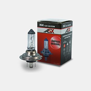 Lâmpada H4 Halógena 12V 55W - ASX