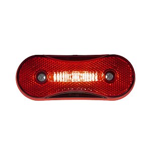 Lanterna Lateral Sidelight Led 24V Vermelha - Aspock - 2221900