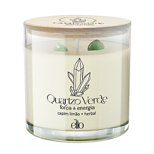 Quartzo Verde - Capim Limão - Vela Aromática - 170g