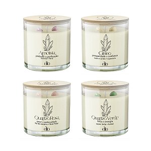 Kit Velas Cristais - 4 Velas de 170g
