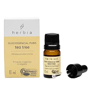Óleo Essencial de Melaleuca - Tea tree 100% Puro 10ml Herbia