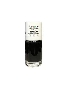 Esmalte Fortalecedor Hipoalergênico Argan Twoone Onetwo Natural Vegana Cor Black Onyx