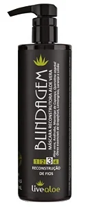 Blindagem Máscara Capilar Reconstrutora de Aloe Vera 480g Livealoe