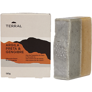 Sabonete Argila Preta & Gengibre 130g Terral