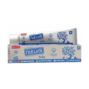 Gel Dental Natural Baby com Extratos de Banana, Camomila e Erva Cidreira 50g Orgânico Natural