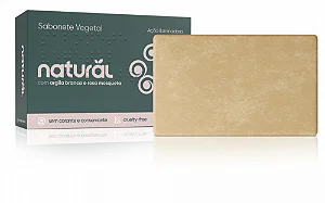 Sabonete em Barra Natural com Argila Branca e Óleo de Rosa Mosqueta 95g Orgânico Natural