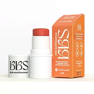 BBS Stick Multifuncional 4X1: Blush, Batom e Sombra com Proteção Solar FPS63 5g - Mamão Papaya - BioBio