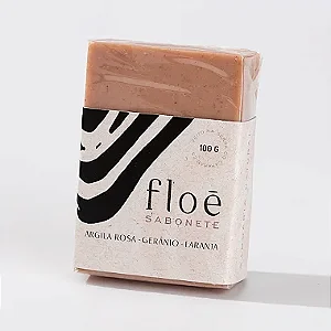 Sabonete de Argila Rosa + Gerânio + Laranja Doce