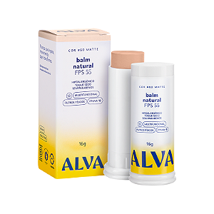 BALM NATURAL FPS 55 COR BASE 60 EFEITO MATTE ALVA PERSONAL CARE