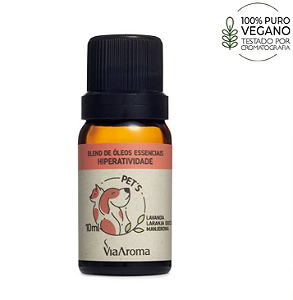 Blend de Óleos Essenciais Pets Hiperatividade Via Aroma - 10ml