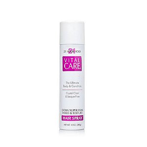 Vital Care Hair Spray Fixador Extra Super Firm Hold e Texture 21 Horas 283g