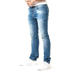 Calça Jeans Masculina Estonada Skinny Zune