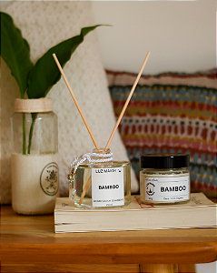 Dupla Bamboo - Vela + Aromatizador de Ambiente