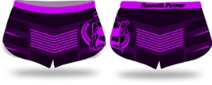 Shorts feminino dark purple