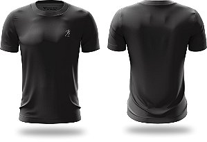 Camiseta Manga Curta 100% Algodão Preta