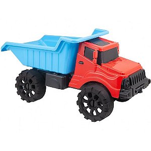Caminhão Caçamba Basculante De Plástico Kraft Roda Livre
