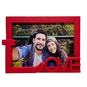 Porta Retrato Love Plastico 10x15cm