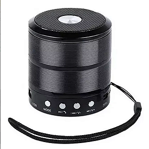 Mini Speaker 887 Caixinha Som  Bluetooth Portátil USB Mp3 SD CARD P2 Rádio Fm
